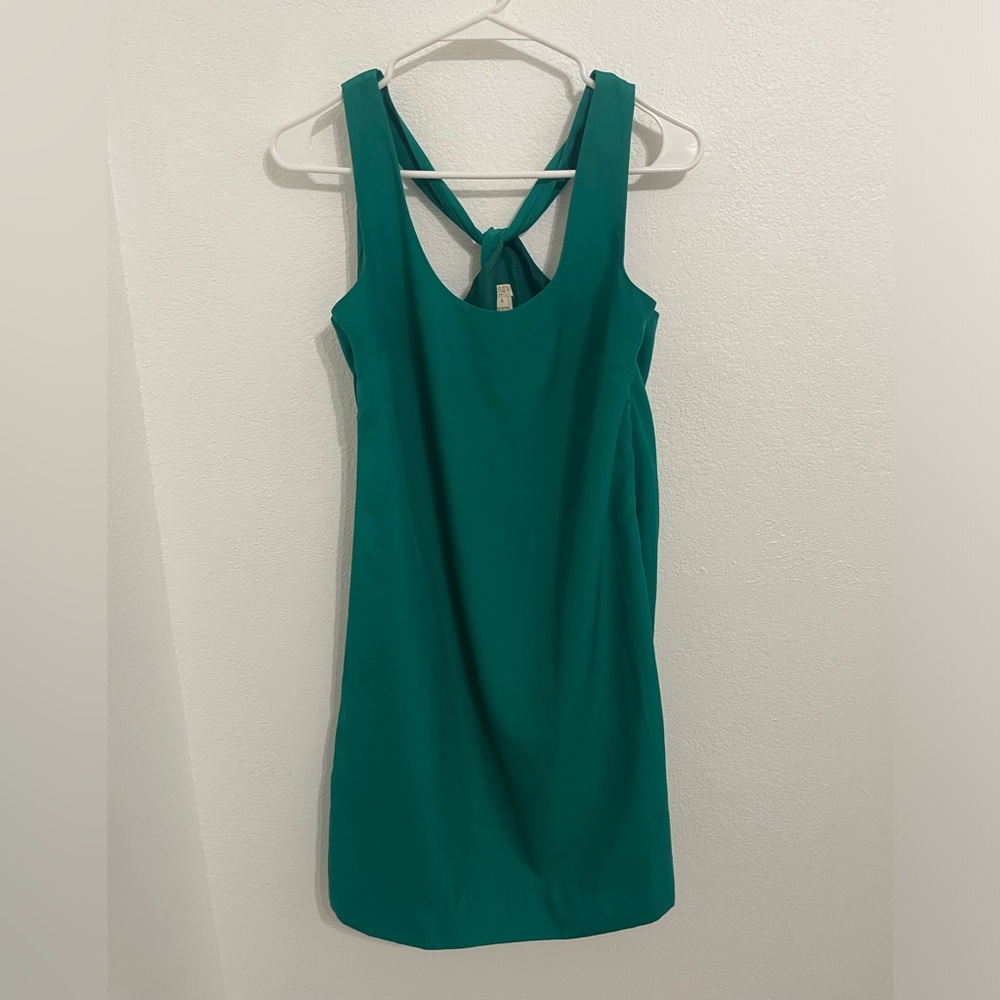 EUC J. Crew Green Racerback sheath dress, Size 4